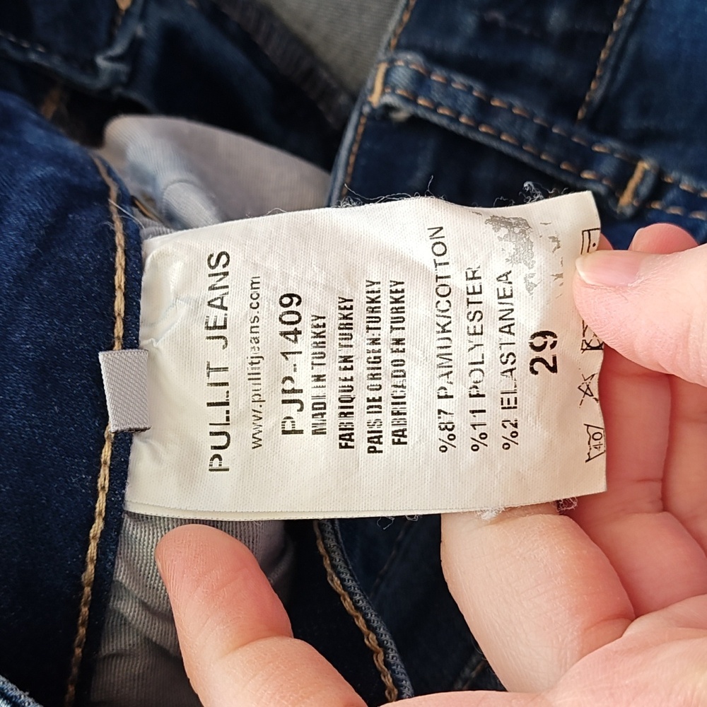 Pullit Jeans With Floral Embroidery. Size 29 - Picture 7 of 8